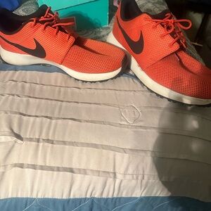 Nike Bright Red Sneakers with Black Swoosh